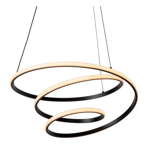 Lucide ESPIRAL - Pendelleuchten - LED Dim. - CCT - 1x40W 2700K/4000K - Schwarz | Essential - detail 1